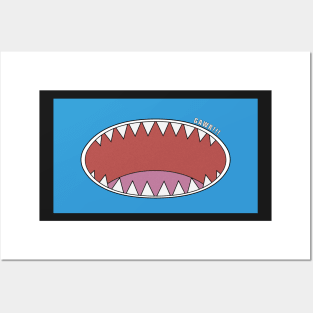 Sharp shark teeth Posters and Art